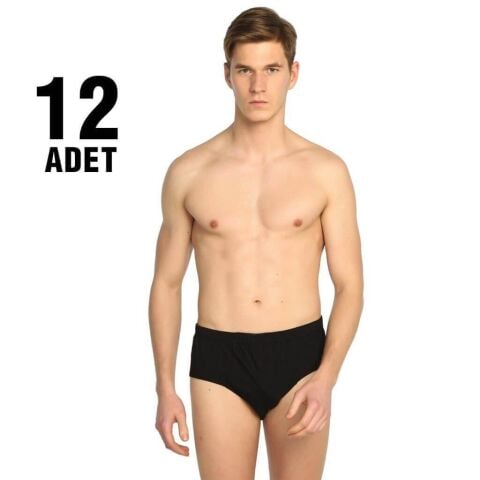 Seher 0005 Renkli Erkek Penye Slip Külot 12'li
