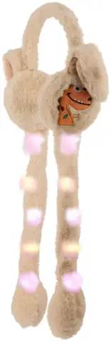 Kitti P-K25205-01 4-8 Yaş Kız Çocuk Peluş Hareketli Işıklı Kulaklık 6'lı