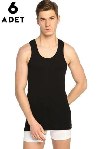 Seher 0001 Renkli Erkek Penye Atlet 6'lı