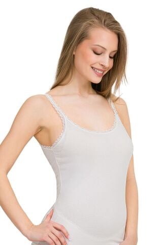 İlke 228 Askısı Dantel Bayan İp Askılı Atlet 6'lı