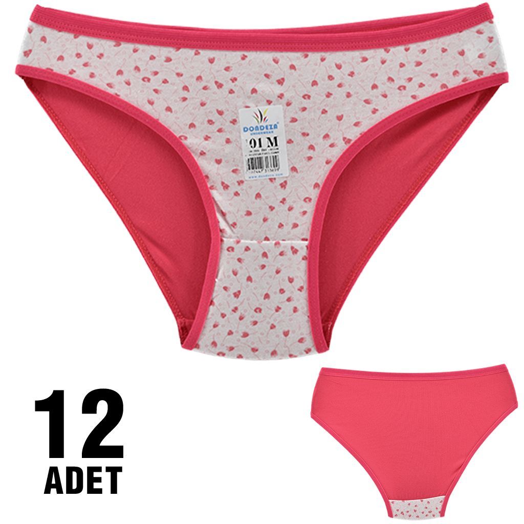 Dondeza 101-105 Desenli Bayan Bikini 12'li