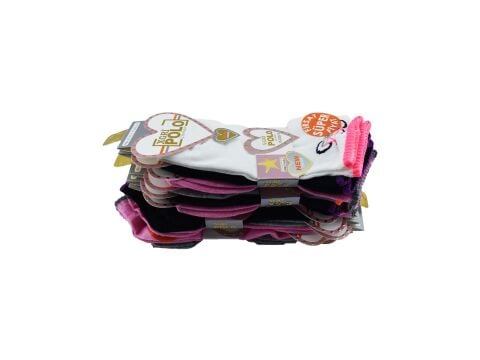 XGRİ POLO (B-E-7-2) 3'lü Bayan Penye Patik 12'li