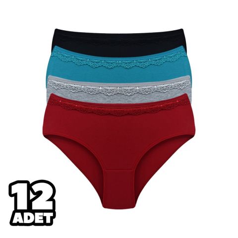 Dondeza 2010 Beli Sur Dantel L Beden Bayan Külot 12'li