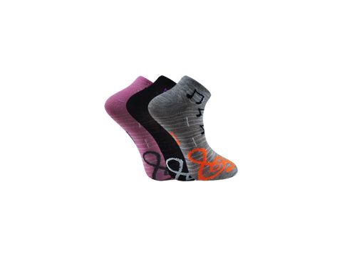 XGRİ POLO (B-E-7-7) 3'lü Bayan Penye Patik 12'li