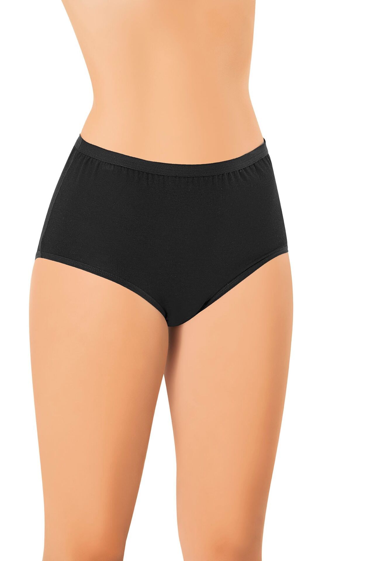 Kota 5112 (L-XL-2XL-3XL) Bambu Yüksek Bel Bayan Külot 12'li