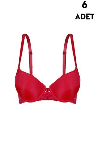 Aysemin 5091 B Cup Balenli Destekli Bayan Sütyen 6'lı