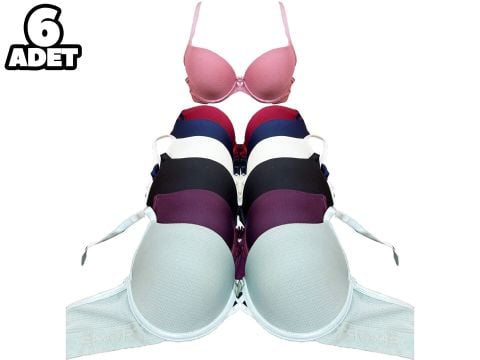 Aysemin 5082 B Cup Balenli Destekli Bayan Sütyen 6'lı