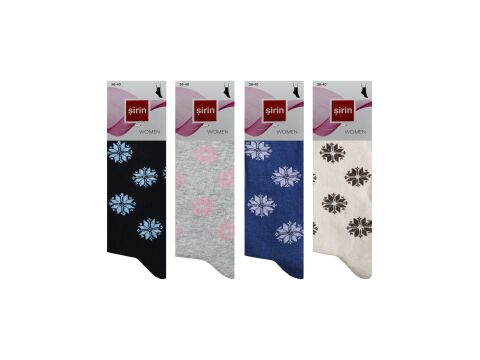 Şirin 4000-114 Bayan Penye Çorap 12'li