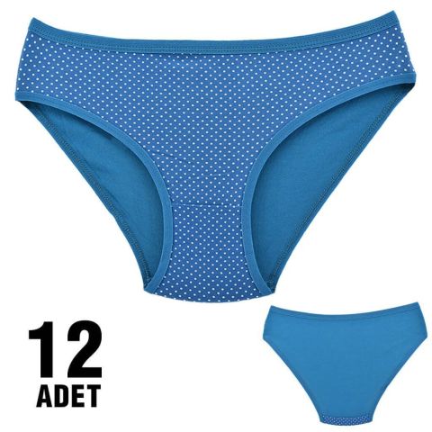 Dondeza 101-25 Desenli Bayan Bikini 12'li