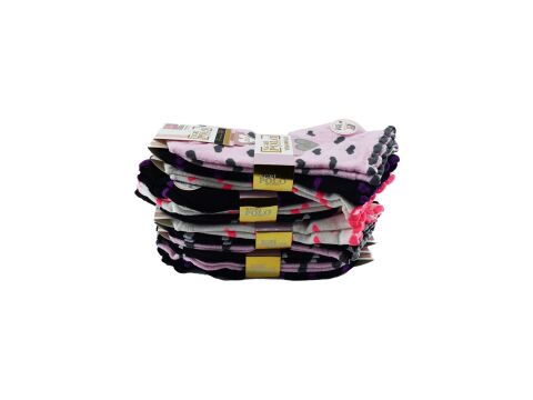 XGRİ POLO 82-2 Bayan Havlu Patik 12'li