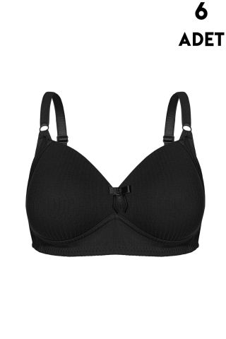 Aysemin 5097 C Cup Balensiz Desteksiz Bayan Sütyen 6'lı