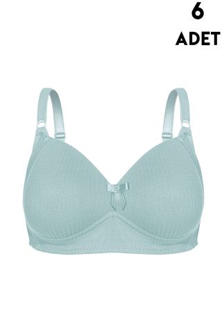 Aysemin 5097 C Cup Balensiz Desteksiz Bayan Sütyen 6'lı