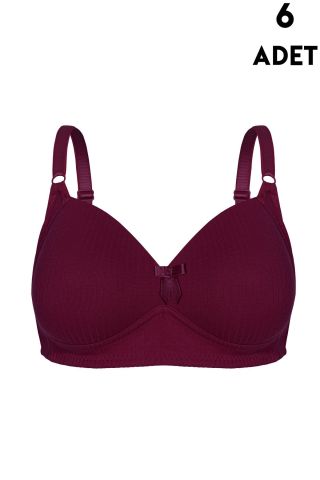 Aysemin 5097 C Cup Balensiz Desteksiz Bayan Sütyen 6'lı