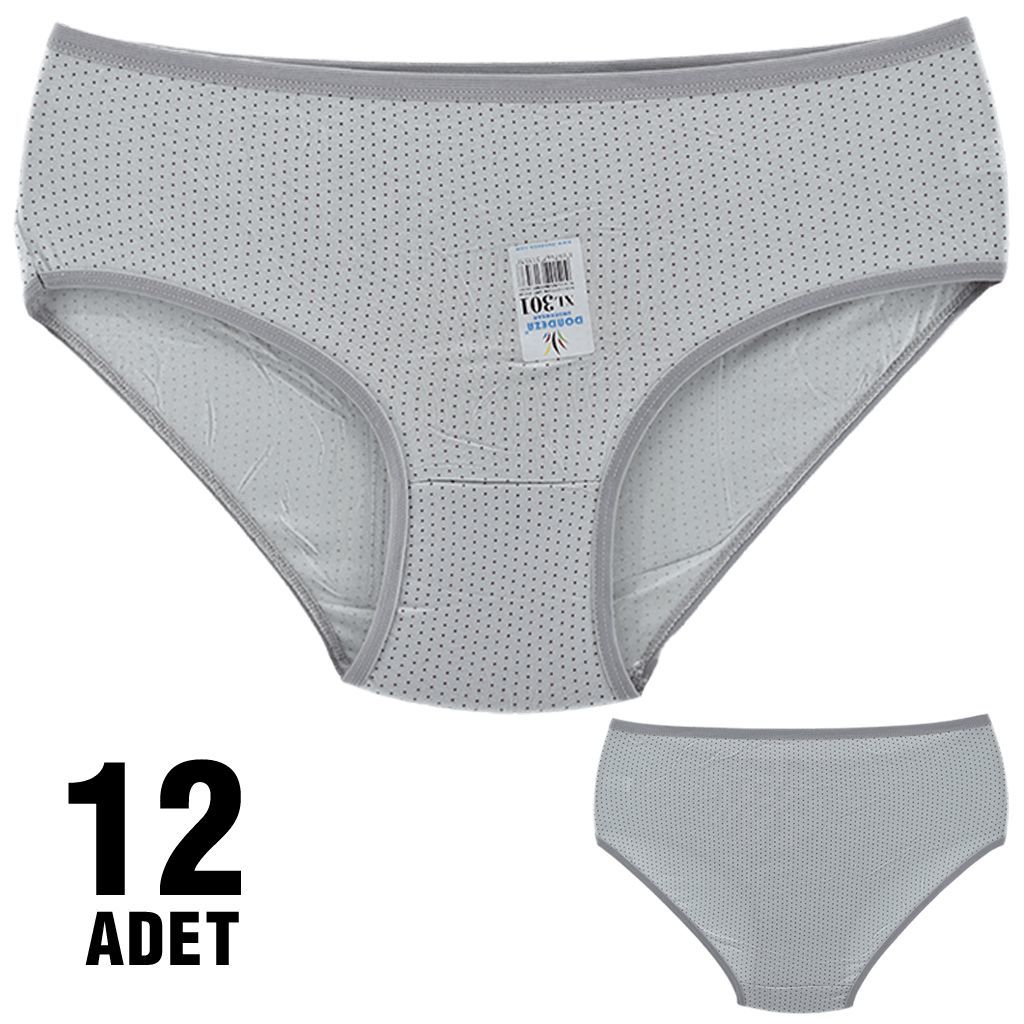 Dondeza 301-104 Desenli Bayan Bato 12'li