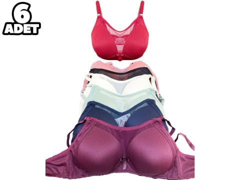 Aysemin 5099 C Cup Balensiz Desteksiz Bayan Sütyen 6'lı