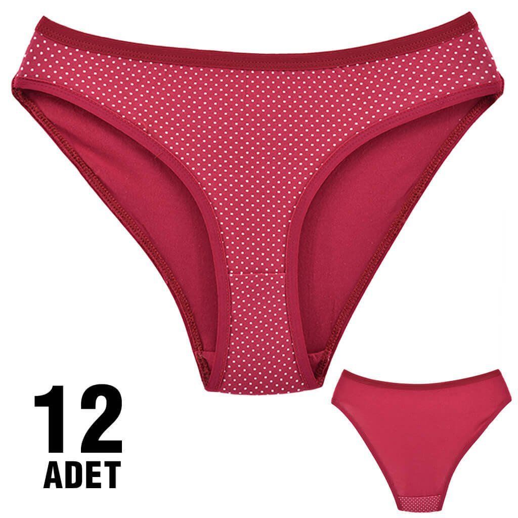 Dondeza 101-15 Desenli Bayan Bikini 12'li