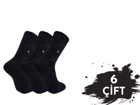 Pola 1425 Yazlık Likralı Erkek Modal Çorap 6'lı