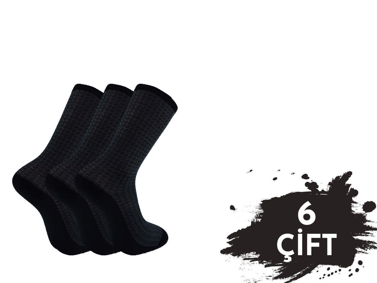 Pola 1423 Yazlık Likralı Erkek Modal Çorap 6'lı