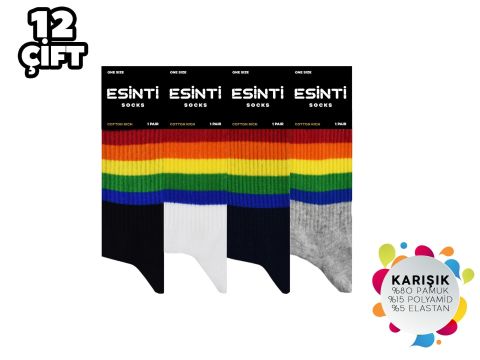 Esinti 96 Bayan Kolej Çorap 12'li