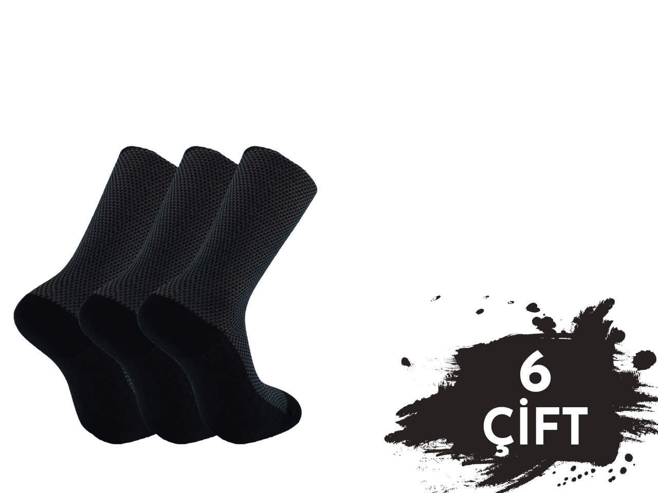 Pola 1181 Yazlık Likralı Erkek Modal Çorap 6'lı