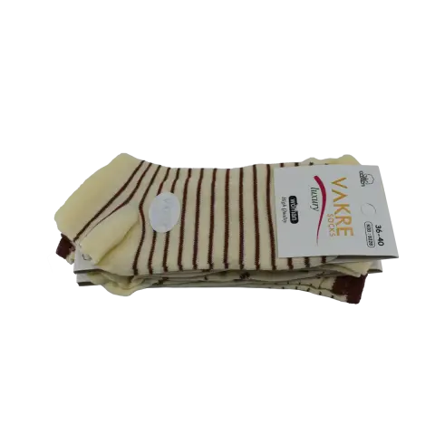 Vakre 9328-26 (36-40) Bayan Penye Patik Çorap 12'li