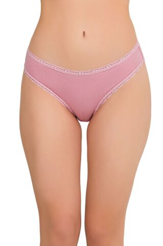 İlke 428 (S-M L-XL) Likralı Dantelli Bayan Bikini 12'li