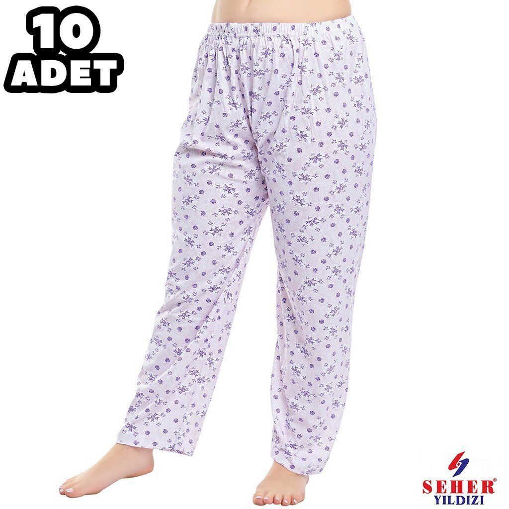 Seher 0020 Empirme Bayan Pijama Düz Paça 10'lu