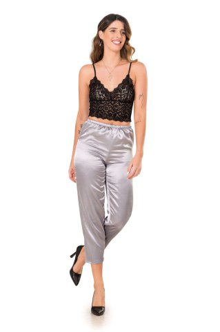 Moongirl 307 Bayan Saten Pijama Takım