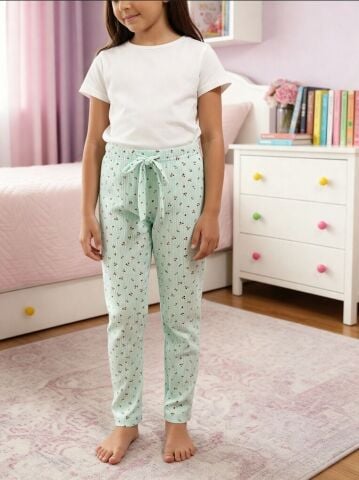 Dondeza 447 Desenli Fitilli Kız Çocuk Pijama Alt 6'lı