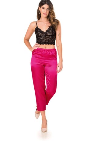 Moongirl 308 Bayan Saten Pijama Takım