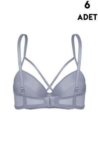 Aysemin 5153 B Cup Balenli Destekli Bayan Sütyen 6'lı