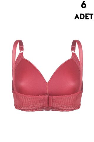 Aysemin 5081 C Cup Balensiz Desteksiz Bayan Sütyen 6'lı