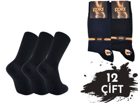 Pola 1248 Dört Mevsim Likralı Erkek Modal Çorap 6'lı