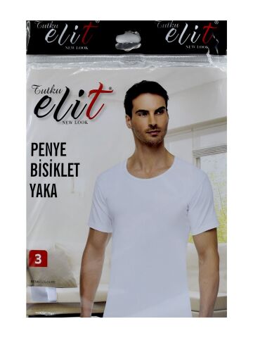 Tutku Elit 1002 Erkek Penye Bisiklet Yaka Fanila