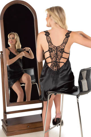 Moongirl 343 Bayan Saten Gecelik