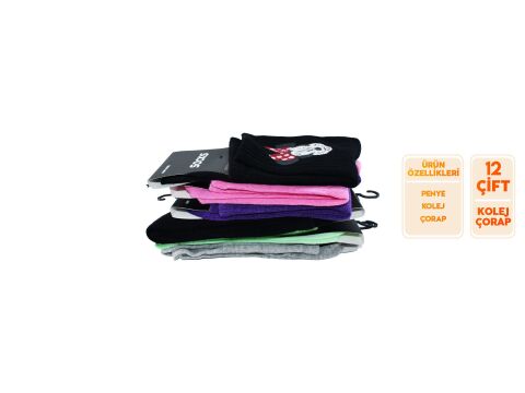 Esinti 105 Bayan Kolej Çorap 12'li
