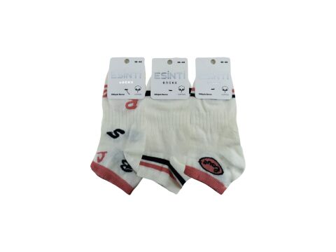 Esinti 30-11 Naturel Pamuk Dikişsiz Bayan Patik 12'li