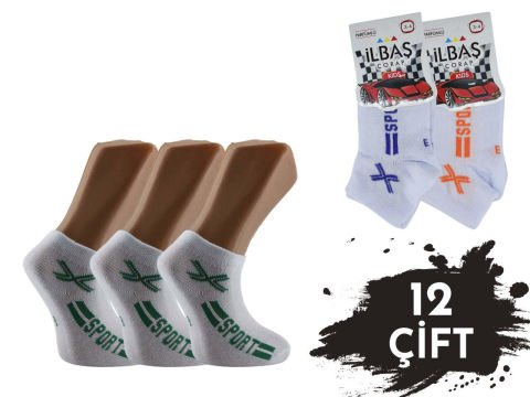 İlbaş Kız Erkek Çocuk Patik Çorap 12'li