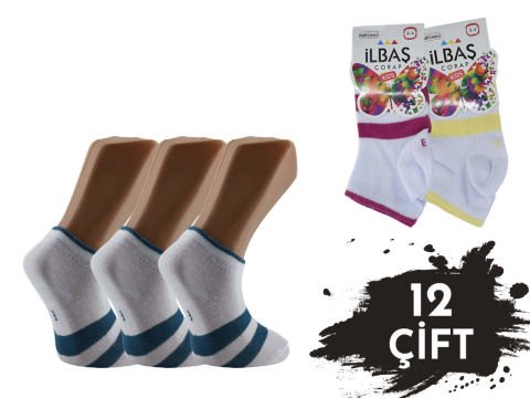 İlbaş Kız Erkek Çocuk Patik Çorap 12'li
