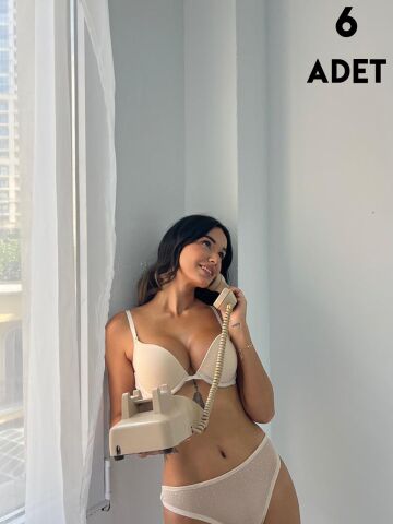 Cansoy 640 Taş Baskılı Takım Balenli Destekli Sütyen Takım 6'lı