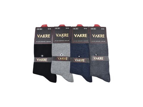 Vakre 9014-23 Erkek Penye Likralı Çorap 12'li