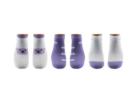 Esinti 30-5 Naturel Pamuk Dikişsiz Bayan Patik 12'li