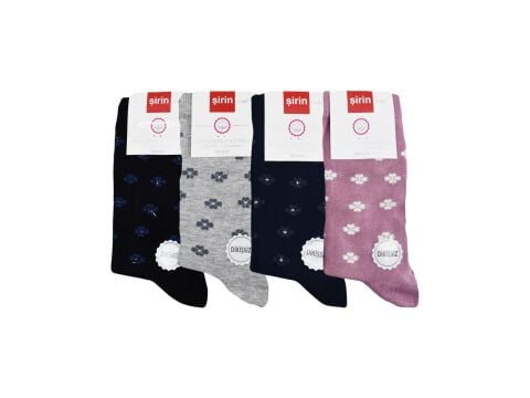 Şirin 4150-108 (36-40) Dikişsiz Bayan Penye Çorap 12'li