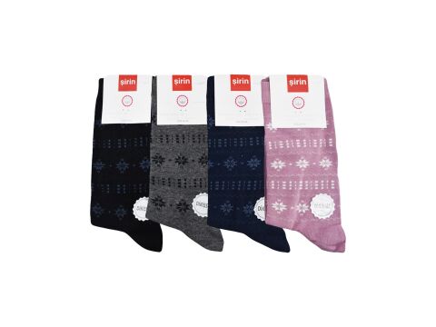 Şirin 4150-107 (36-40) Dikişsiz Bayan Penye Çorap 12'li
