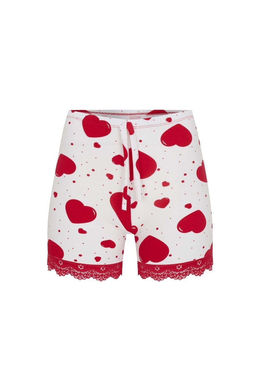 Dondeza 5076 Çizgili Penye Battal Bayan Şort 6'lı