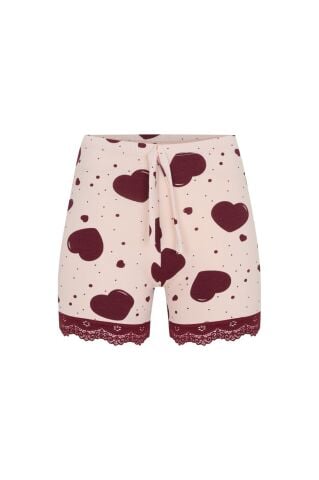 Dondeza 5076 Çizgili Penye Battal Bayan Şort 6'lı