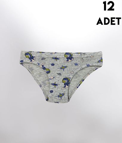 Kota 1018 Desenli Erkek Çocuk Külot 12'li