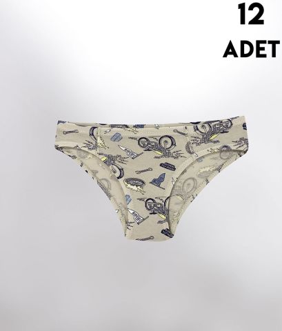Kota 1018 Desenli Erkek Çocuk Külot 12'li