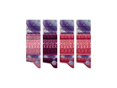 Aldano 04-5 Lambswool Yün Kışlık Bayan Soket 12'li