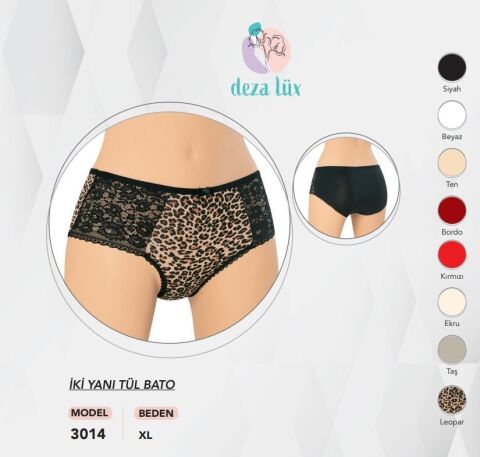 Dondeza 3014 İki Yanı Tüllü Bayan Bato 12'li